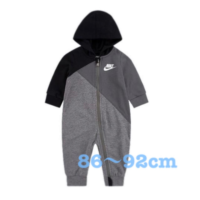 NIKE(ナイキ)のNIKE ナイキ ベビー服 カバーオール　24M 男の子　女の子　ブラック キッズ/ベビー/マタニティのキッズ服男の子用(90cm~)(その他)の商品写真