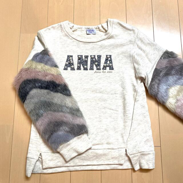 ANNA SUI mini(アナスイミニ)のANNA SUImini 140【極美品】♡フェイクファー♡ キッズ/ベビー/マタニティのキッズ服女の子用(90cm~)(Tシャツ/カットソー)の商品写真