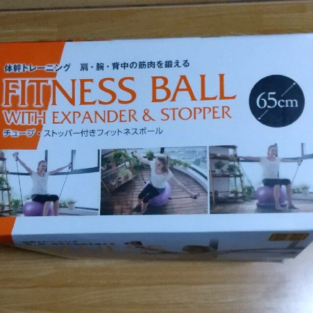 フィットネスボール65cm スポーツ/アウトドアのトレーニング/エクササイズ(トレーニング用品)の商品写真