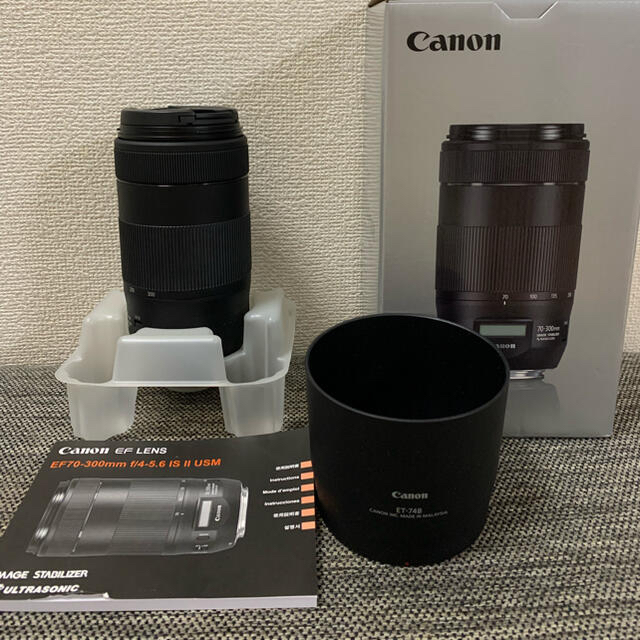 Canon(キヤノン)のCanon 交換レンズ EF70-300F4-5.6 IS 2 USM スマホ/家電/カメラのカメラ(レンズ(ズーム))の商品写真