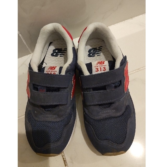 New Balance(ニューバランス)の【new balance】19cm　子供靴　男の子　ネイビー　通園　通学　 キッズ/ベビー/マタニティのキッズ靴/シューズ(15cm~)(スニーカー)の商品写真