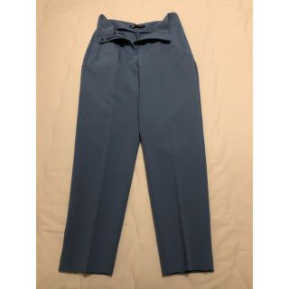 ザラ(ZARA)のZARA👖ハイウエストパンツ　パウダーブルー☁️(カジュアルパンツ)