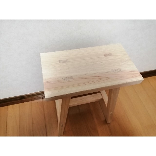 木製フラワースタンド　花台　幅35cm×高さ45cm　丸椅子　stool