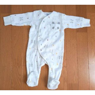 ザラキッズ(ZARA KIDS)のZARA BABY  ふわふわフリースロンパース 68cm アニマル柄(ロンパース)