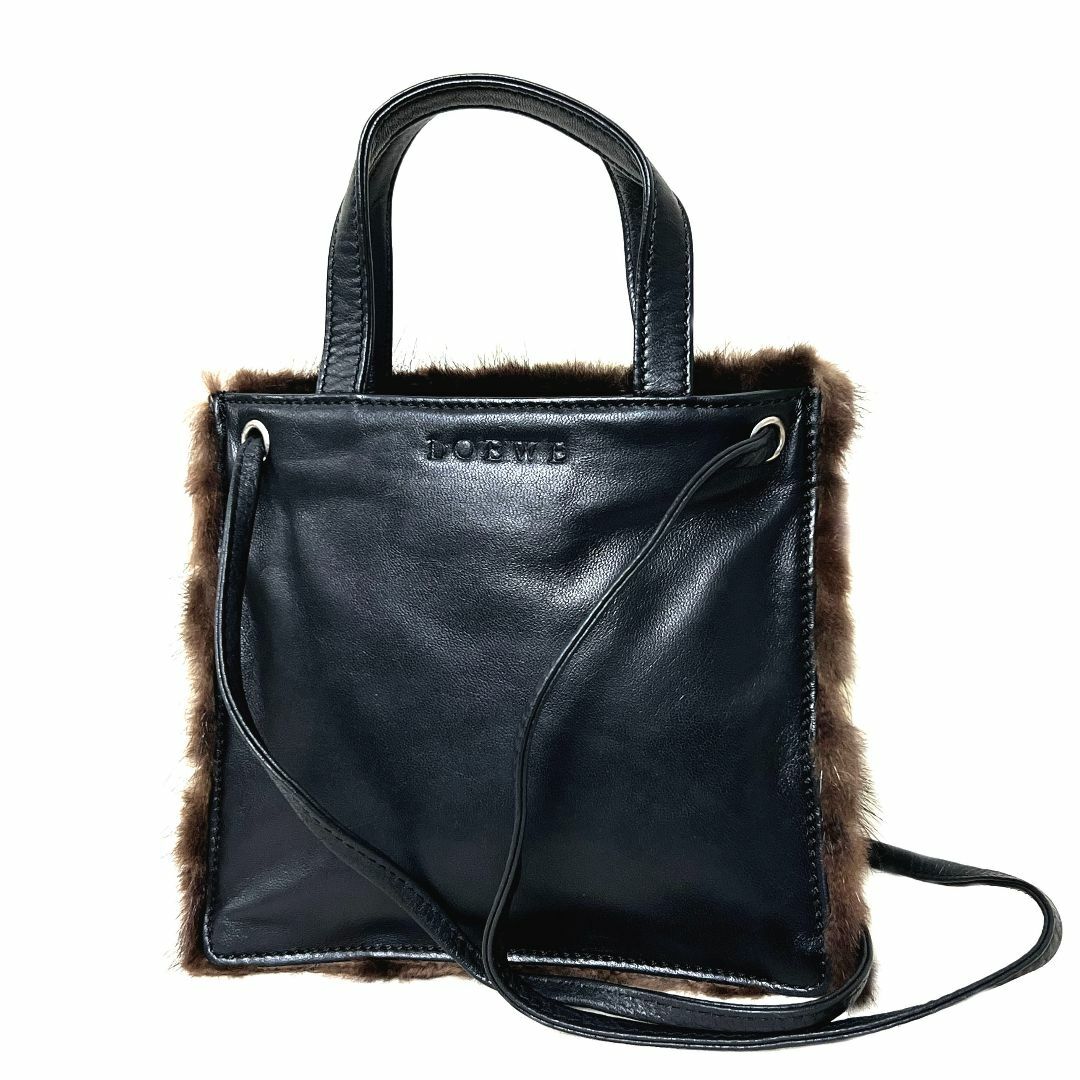 LOEWE(ロエベ)のLOEWE　ロエベ　バッグ　ミニ　ファー　レザー　ショルダー　2WAY　ハンド レディースのバッグ(ショルダーバッグ)の商品写真