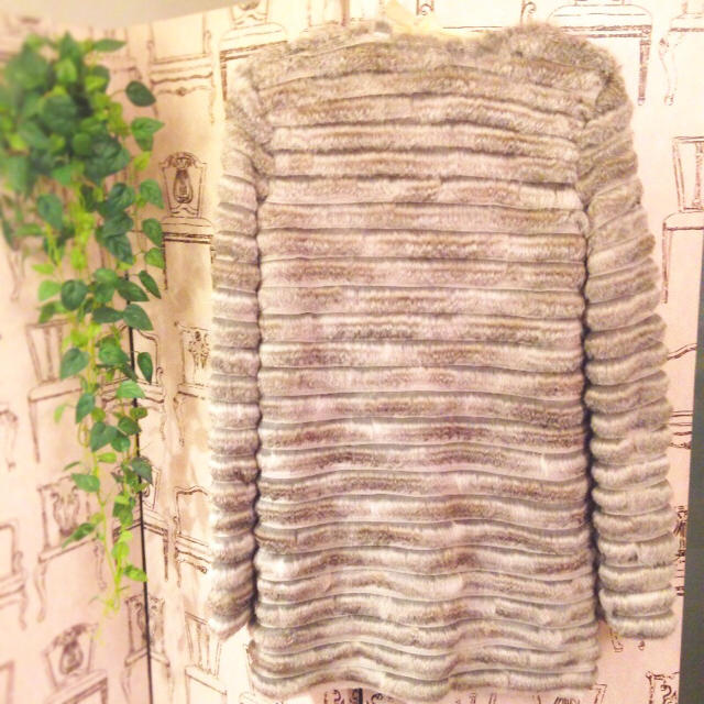 LE CIEL BLEU(ルシェルブルー)のルシェルブルー💓ファーカーディガン💓 レディースのジャケット/アウター(毛皮/ファーコート)の商品写真