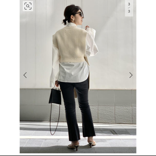 L'Appartement DEUXIEME CLASSE(アパルトモンドゥーズィエムクラス)の【LAUREN MANOOGIAN】INTERLOCK APRON TOP レディースのトップス(ベスト/ジレ)の商品写真