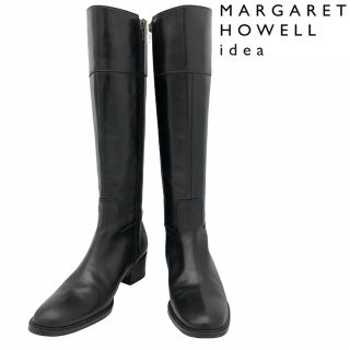 マーガレットハウエル(MARGARET HOWELL)の【美品】MAGARET HOWELL IDEA マーガレットハウエル ブーツ 黒(ブーツ)