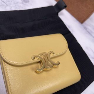 Aランク✨CELINE✨トリオンフ スモール フラップ ウォレット