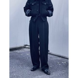 Jil Sander - JIL SANDER 20AW ウールギャバジン ベルト付き ワイド