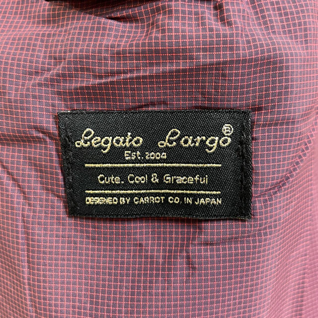 Legato Largo(レガートラルゴ)のエコバッグ付きミニ財布　合皮　ミニさいふ　エコバッグ　ワイン　ポケッタブル レディースのファッション小物(財布)の商品写真