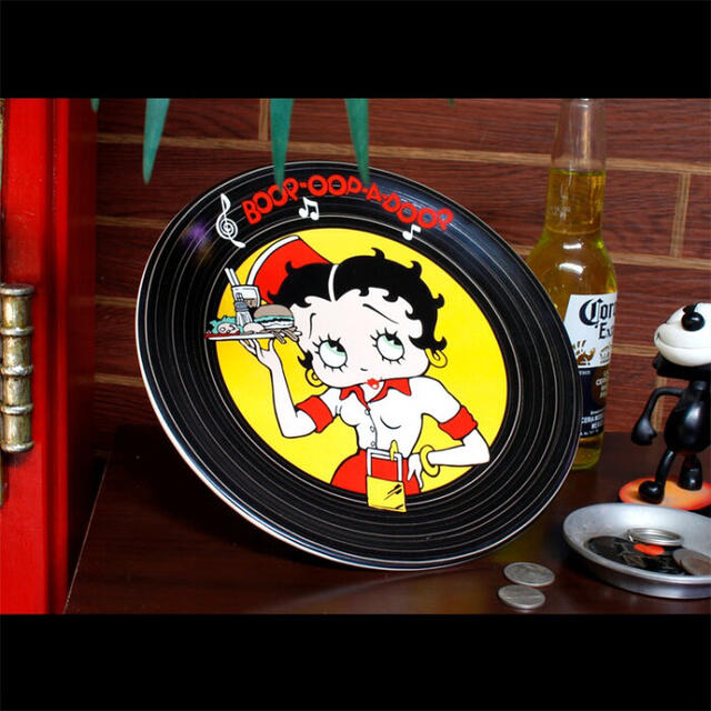 最安値に挑戦 Betty Boop ベティちゃん陶器製プレート お皿 食器 デッドストック キッチン 食器 Lino No