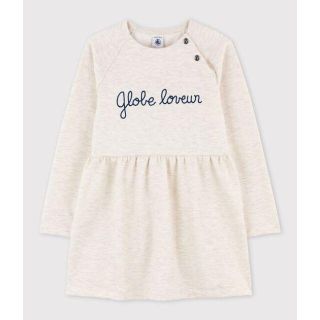 プチバトー(PETIT BATEAU)のpoppy様専用　プチバトー　4a 　スウェットワンピース　オーガニックコットン(ワンピース)