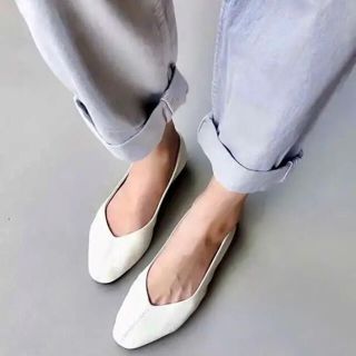 ザラ(ZARA)のZara ソフトレザーバレエシューズ(バレエシューズ)