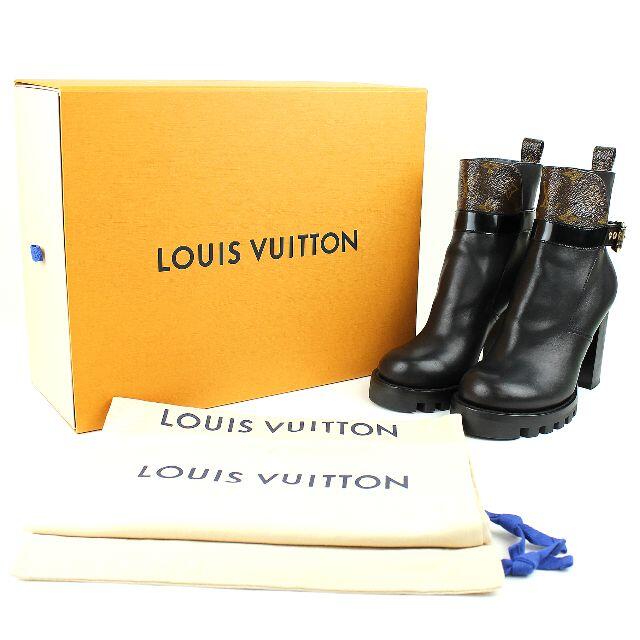 LOUIS VUITTON(ルイヴィトン)のLOUIS VUITTON スタートレイル モノグラム ブラック 靴 レザー レディースの靴/シューズ(ブーツ)の商品写真