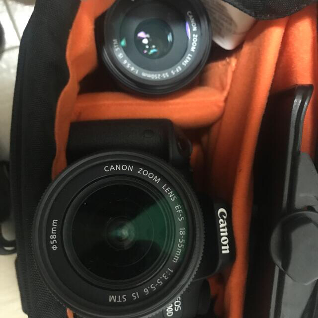 Canon レンズx2の通販 by whitefox's shop｜キヤノンならラクマ - 本日限りcanon eos8000D+18-55/55-250 好評セール