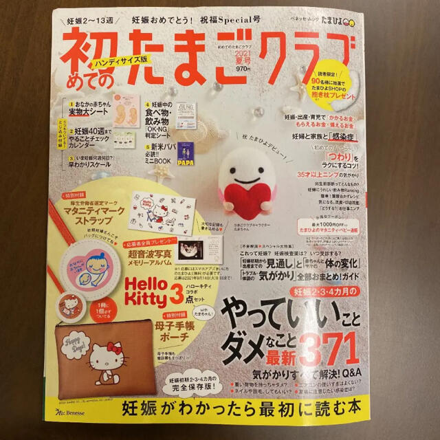 初めてのたまごクラブハンディサイズ版 2021年夏号 エンタメ/ホビーの雑誌(結婚/出産/子育て)の商品写真