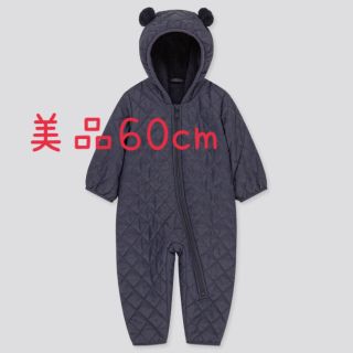 ユニクロ(UNIQLO)のUNIQLOベビー⭐︎60cmウォームパデットオールインワン（中古）(カバーオール)