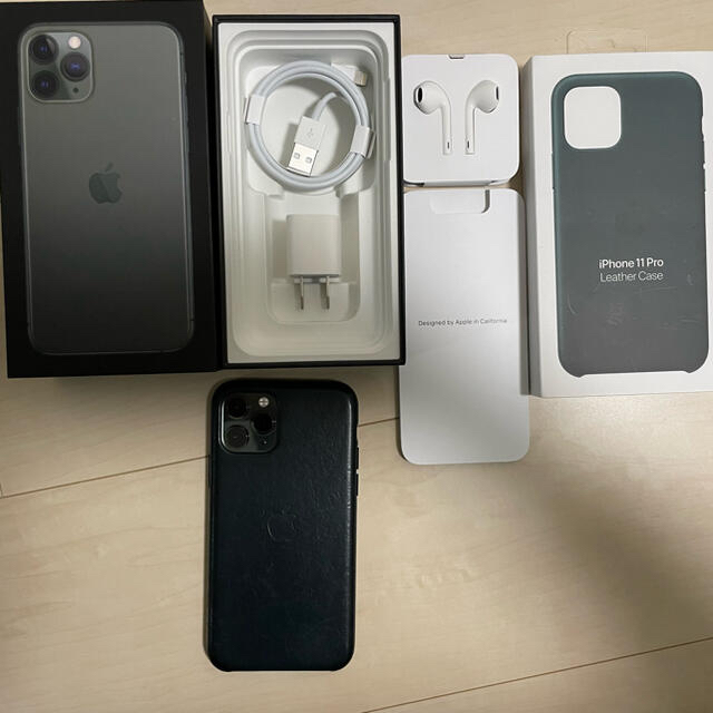 美品 iPhone11 pro 64GB ミッドナイトグリーン SIMフリー 値段が激安