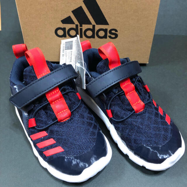 adidas(アディダス)のadidas  ラピダフレックス   ネイビー　14 キッズ/ベビー/マタニティのベビー靴/シューズ(~14cm)(スニーカー)の商品写真