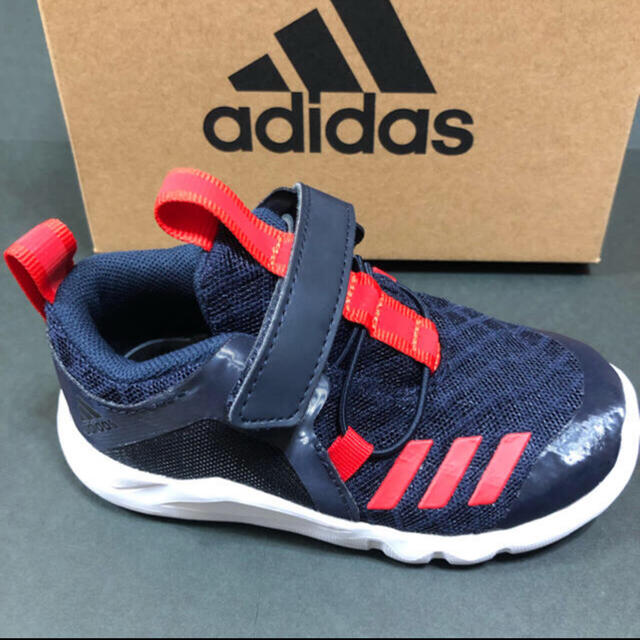 adidas(アディダス)のadidas  ラピダフレックス   ネイビー　14 キッズ/ベビー/マタニティのベビー靴/シューズ(~14cm)(スニーカー)の商品写真