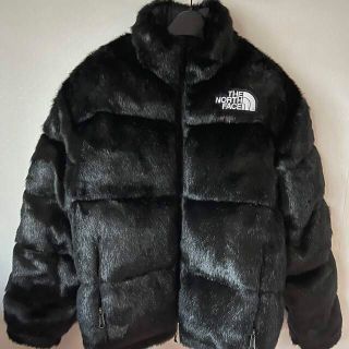 シュプリーム(Supreme)の黒M Supreme THENORTHFACE FauxFur Nuptse(ダウンジャケット)