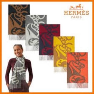 エルメス HERMES 新作 カマイユ バックル マフラー ブラック 新品