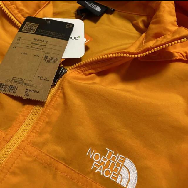 THE NORTH FACE(ザノースフェイス)の新品未使用　ノースフェイス コンパクト　ナイロン　ジャケット　130cm キッズ/ベビー/マタニティのキッズ服男の子用(90cm~)(ジャケット/上着)の商品写真