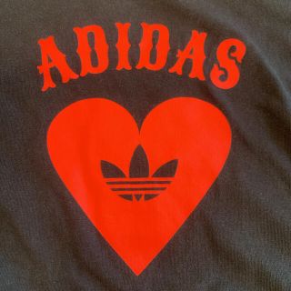 アディダス(adidas)のadidas originals Tシャツ　ハート　トレフォイル刺繍　ブラック(Tシャツ/カットソー(半袖/袖なし))