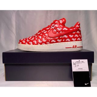 ナイキ(NIKE)のNIKE AIR FORCE 1 07 QS RED/WHT 24.5cm(スニーカー)