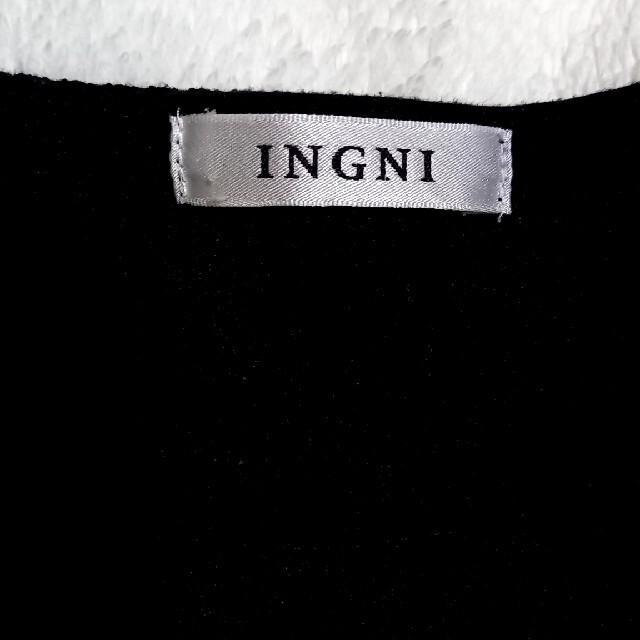 INGNI(イング)のINGNI バックリボン リブトップス レディースのトップス(カットソー(半袖/袖なし))の商品写真