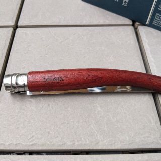 オピネル(OPINEL)のオピネル　スリムナイフ　ブビンガ　#12　新品未使用(調理器具)