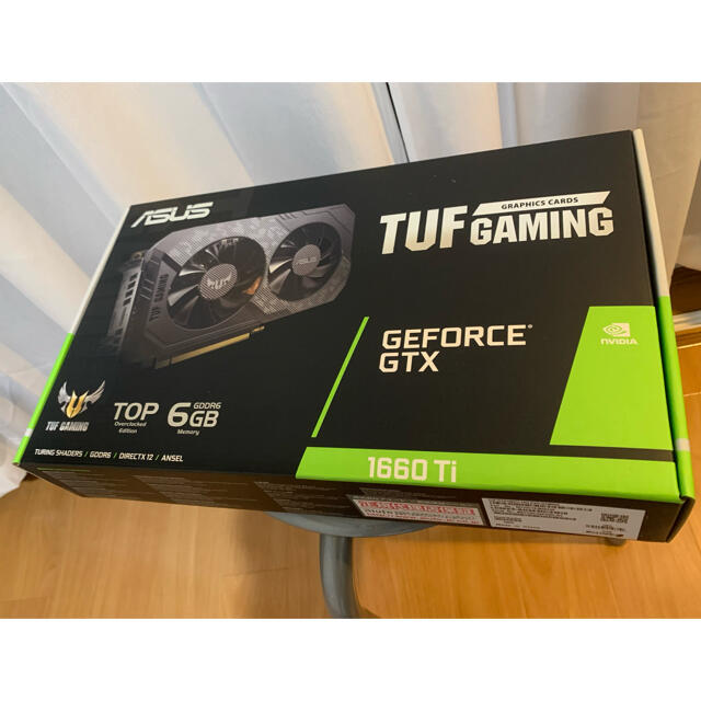 新品未開封　ASUS TUF-GTX1660TI-O6G-GAMING