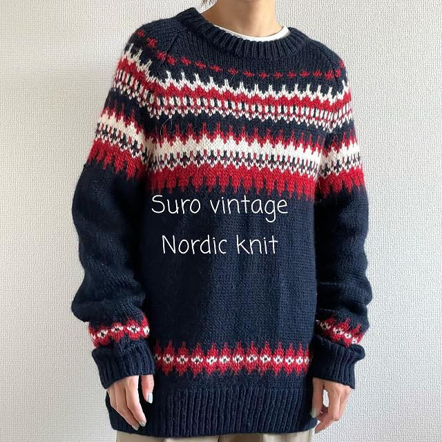 90s J.CREW ノルディックニット USA製 vintage - ニット/セーター