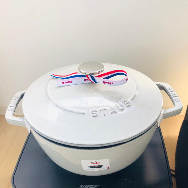 staub ワナベ カンパーニュ L 20cm ホーロー 鍋 IH対応 購入OK インテリア/住まい/日用品