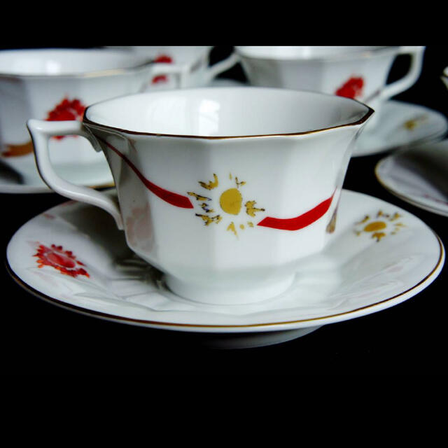 ROYAL COPENHAGEN - カップ&ソーサー5客 赤富士と太陽 ロイヤル