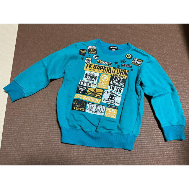 THE SHOP TK(ザショップティーケー)のTK SAPKID グリーントレーナー　120㎝ キッズ/ベビー/マタニティのキッズ服男の子用(90cm~)(Tシャツ/カットソー)の商品写真