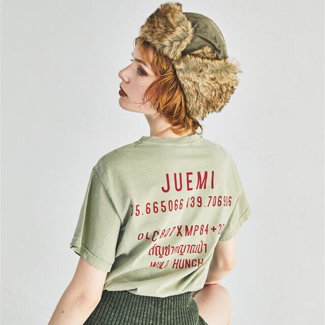 ALEXIA STAM(アリシアスタン)のjuemi  Tシャツ レディースのトップス(Tシャツ(半袖/袖なし))の商品写真