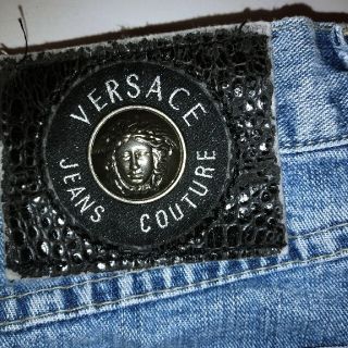 ヴェルサーチ(VERSACE)のヴェルサーチジーンズスカート(ミニスカート)