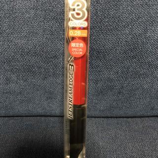ミツビシエンピツ(三菱鉛筆)のジェットストリーム エッジ 3 0.28mm　限定色　ツートンレッド(ペン/マーカー)