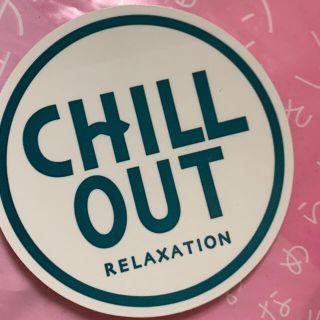 chill out ステッカー　瞬間リラクゼーションドリンク　チルアウト(その他)