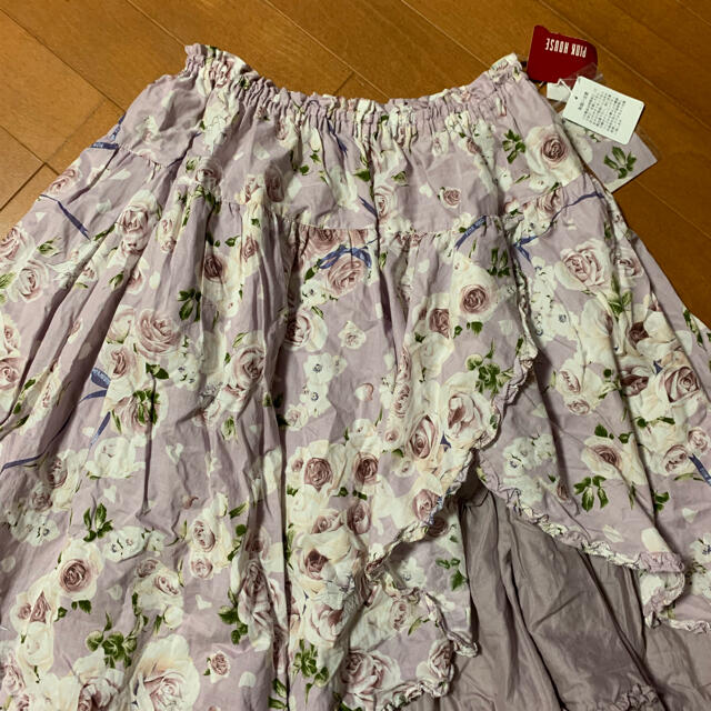 ポイント2倍 新品☆ ピンクハウスのローズptカシュクールローンミディ