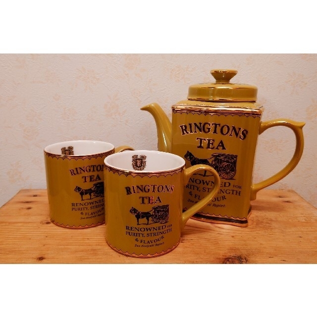 訳あり】 専用 【RINGTONS】☆リントンズ ティーポット&2マグカップ