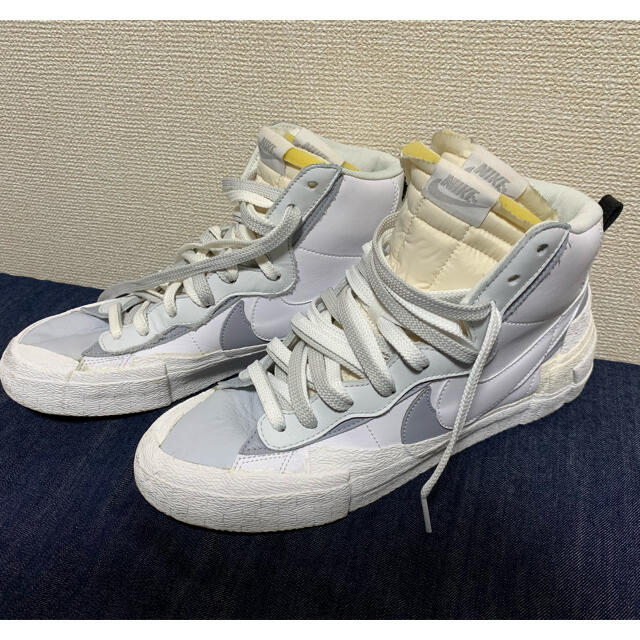 最終価格　sacai×NIKE BLAZER MID WHITE  WGメンズ