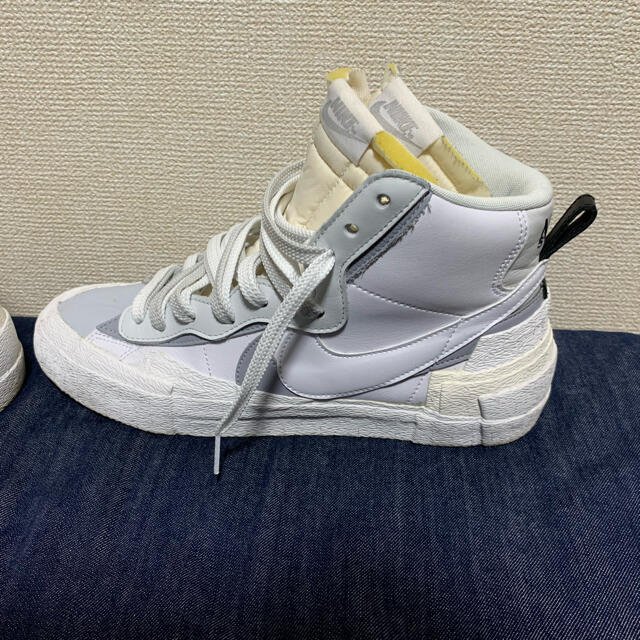 最終価格　sacai×NIKE BLAZER MID WHITE  WG