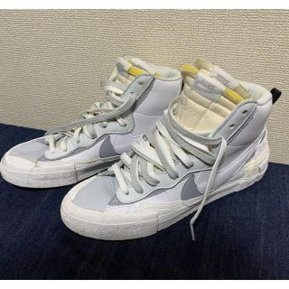 サカイ(sacai)の最終価格　sacai×NIKE BLAZER MID WHITE  WG(スニーカー)