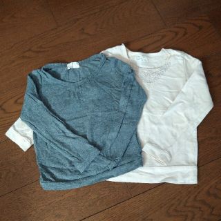 グローバルワーク(GLOBAL WORK)の女の子　グローバルワーク　長袖シャツ  2枚(Tシャツ/カットソー)