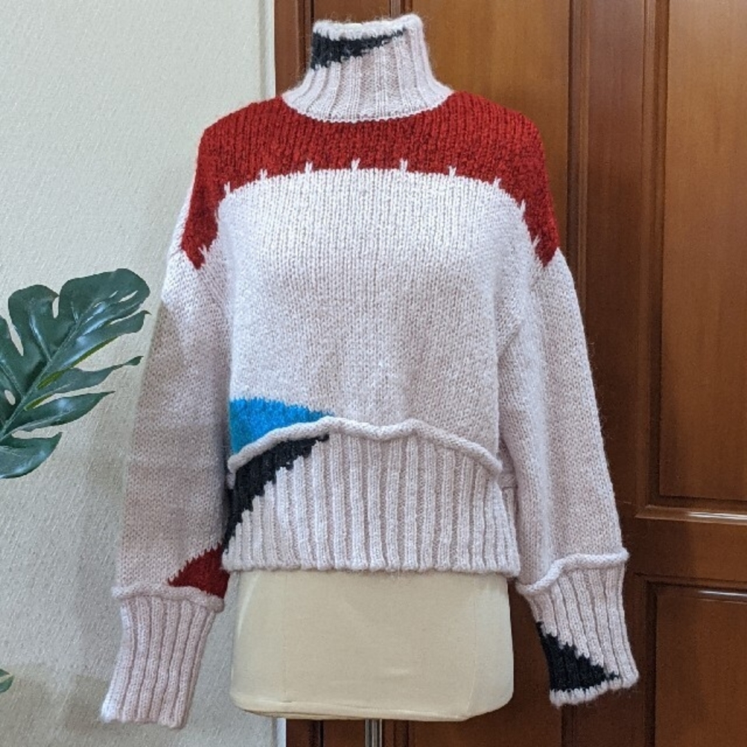 ZARA - ZARA◇新作◇WOOLカラーブロックニット◇新品/タグ付きの ZARA - ZARA◇新作◇WOOLカラーブロックニット◇新品/タグ付きの