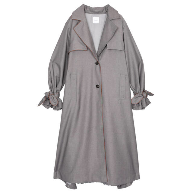 Ameri vintage BACK PLEATS LAYERED COAT