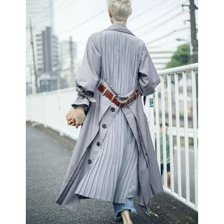 アメリヴィンテージ(Ameri VINTAGE)のAmeri vintage BACK PLEATS LAYERED COAT(ロングコート)